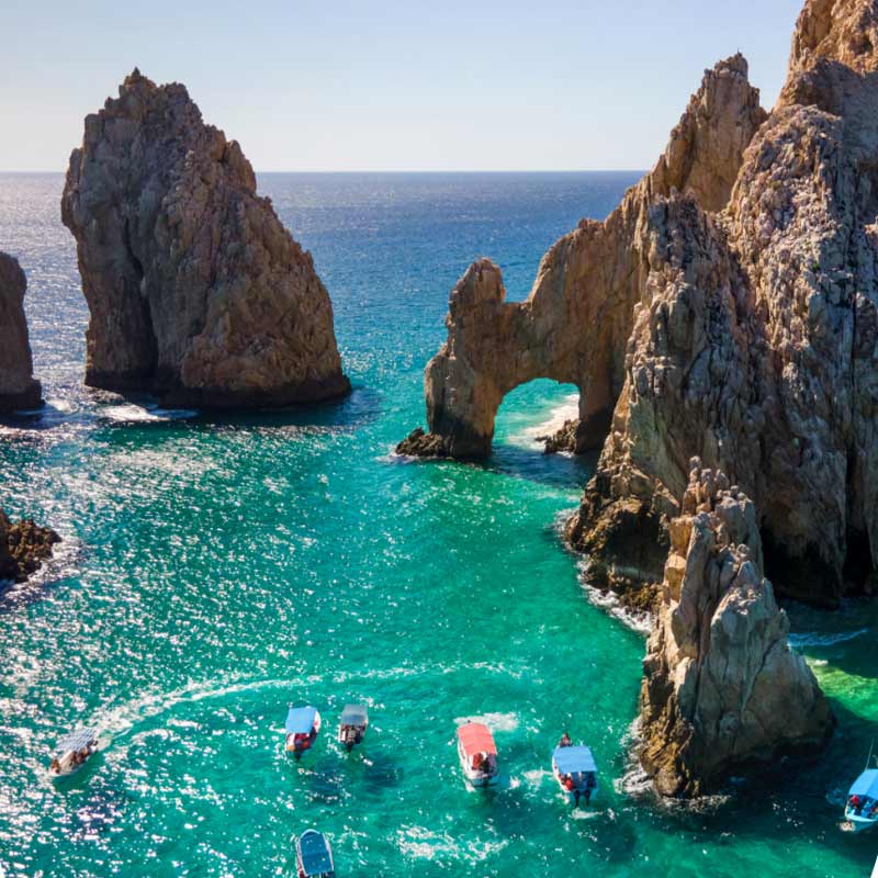 Mexico coastline in Cabo San Lucas