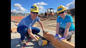 Habitat for Humanity Volunteers working