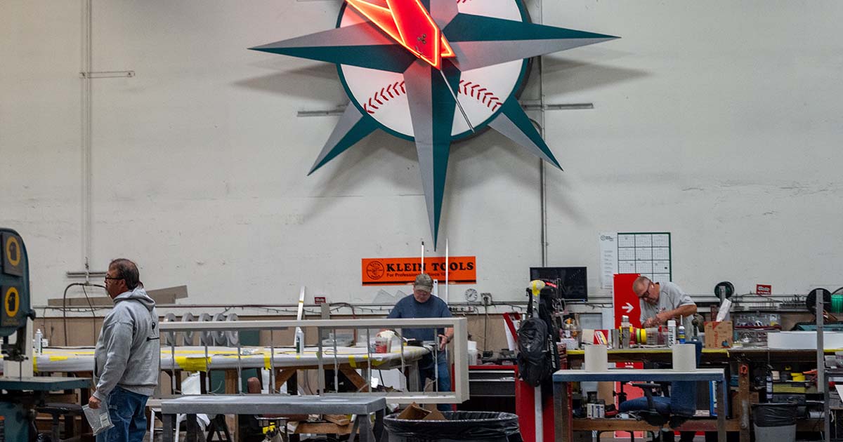 Tube Art employees on the assembly room floor (Photo: Association of Washington Business)
