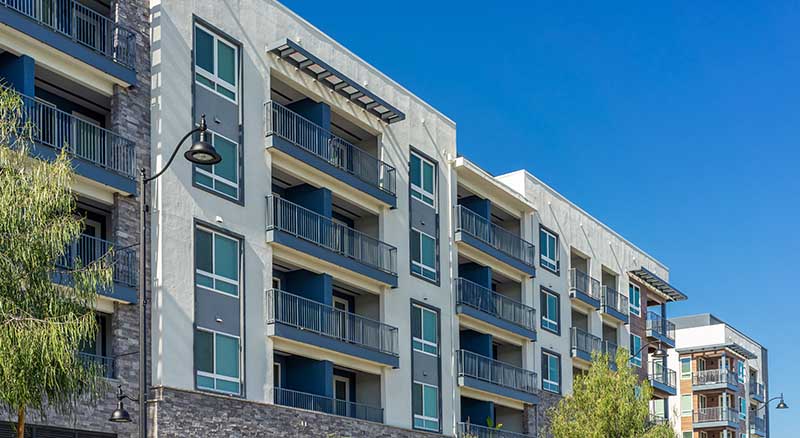 Exterior of affordable housing units