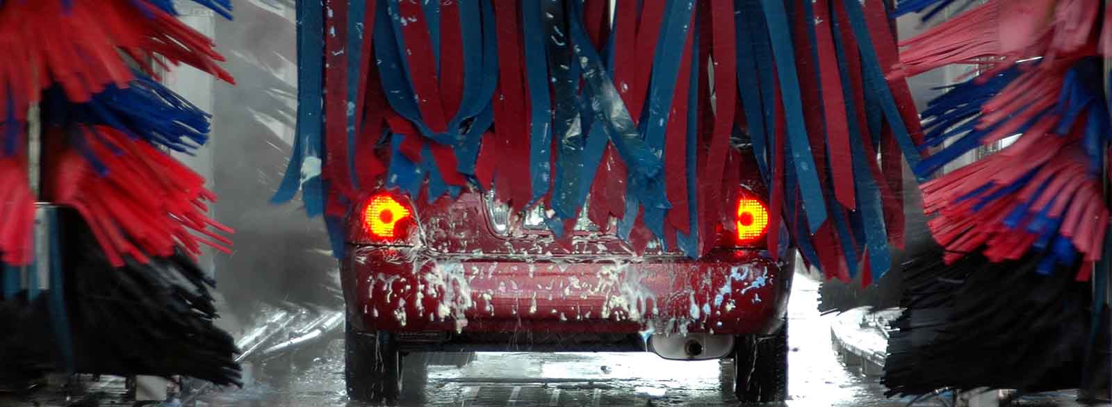 Car going through a carwash