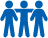 three people icons