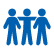 three people icons