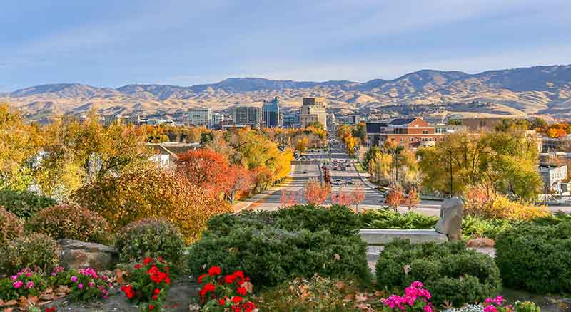 Downtown Boise Idaho in the Fall