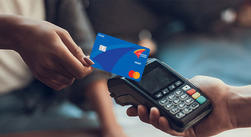 Using banner debit card to pay in store
