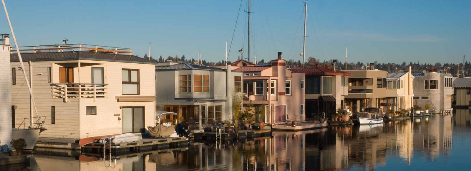 A community of floating homes