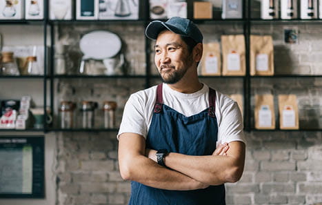 Business owner in shop